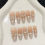 (L) Glitter Rhinestone Almond Press-on Nails 1
