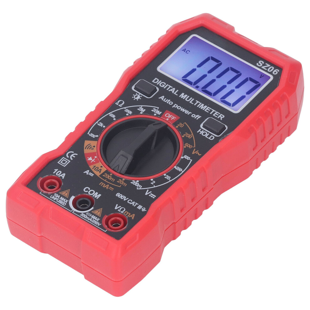 Sz06 Digital Multimeter High Accuracy Abs Backlit Multi-Function Voltage Current Meter 3231387520110