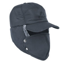 (Gray) Winter Warm Hat - Lightweight, Adjustable, Full Face Cover