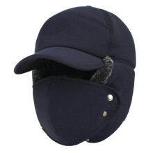 (Blue) Winter Warm Hat - Lightweight, Adjustable, Full Face Cover