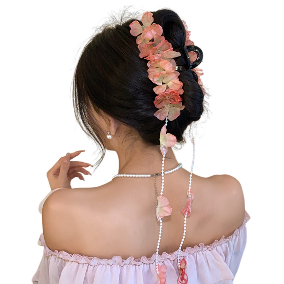 Dachuang Beauty (3) Floral Hair Claw Clips For Thick/Thin Hair