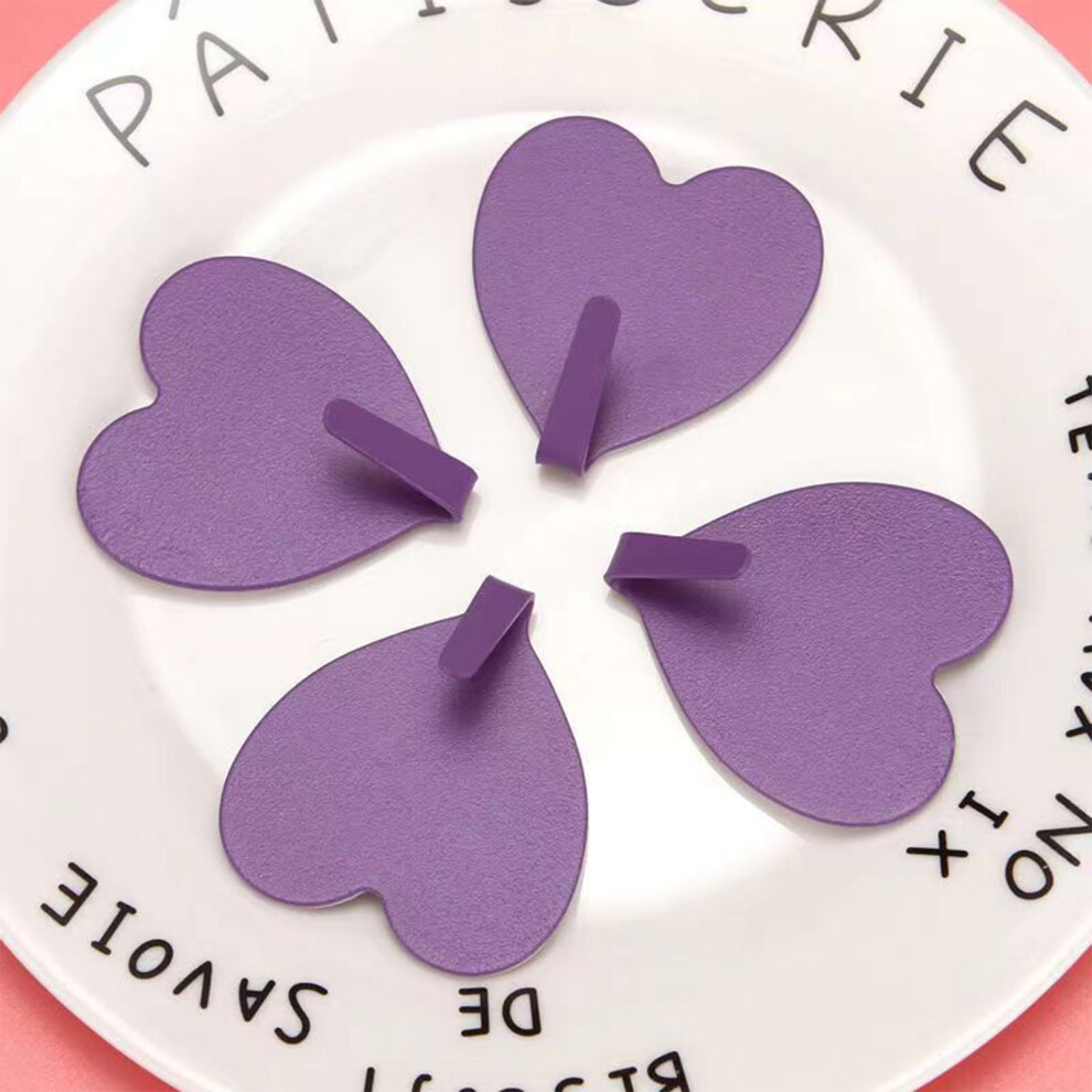 (Purple) Wall Key Holder Hooks For Door Entryway 6253032902505
