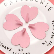 (Pink) Wall Key Holder Hooks for Door Entryway