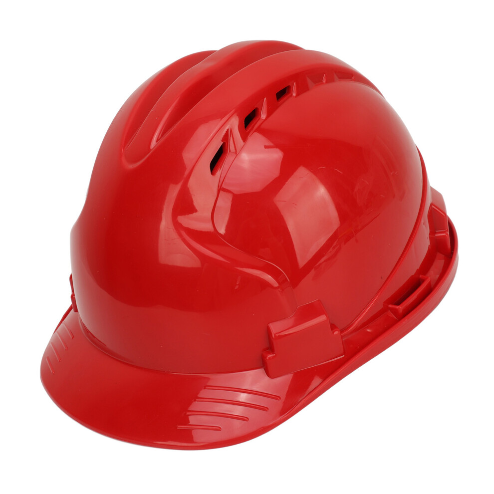 Red Impact-Resistant Abs Safety Hard Hat For Construction & Industrial Work 4311388117041