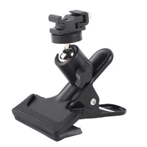Ball Head Tripod Camera Clip Clamp With1/4Thread Cold Shoe Mount Adapter Multi Function Sturdy And Durable Easy To Use Anti Rust Finish For