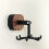 (Walnut Color) Wall Hook Suction Cup Rack for Kitchen Bathroom 4