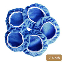 (7-8 Inch) 5Pcs Microfiber Car Polishing Bonnets (5-10\")