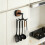 (Walnut Color) Wall Hook Suction Cup Rack for Kitchen Bathroom 5