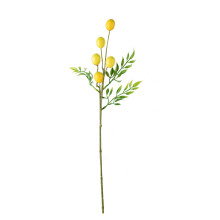 Lifelike Lemon Decor Faux Lemon Branch Artificial Yellow Lemon For Kitchen Living Room Farmhouse DIY Flower Arrangement Table Centerpiece Fake Fruit