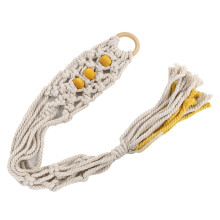 Decorative Guitar Hanger Wall Mount Handmade Cotton Cord Holder For Music Enthusiasts Corrosion Resistant Easy To Hang Adds Stylish Touch To Home Or