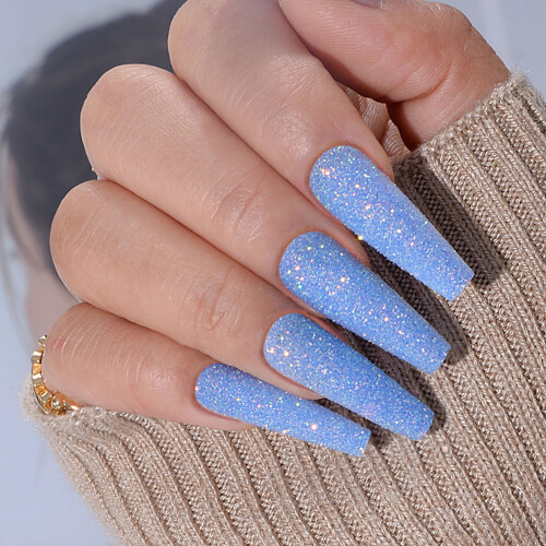 Trendy Blue Nail Art Pieces for Beginners 1