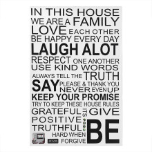 Modern Design Wall Decal Inspirational Text Vinyl Sticker Customizable Wall Art Decal Home Decor Sticker Non Damaging Waterproof Self Adhesive