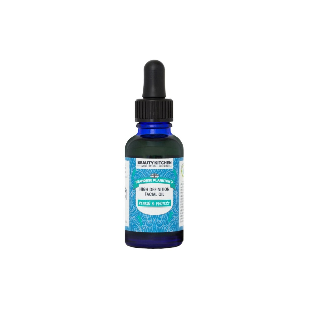 Beauty Kitchen Seahorse Plankton + Definition Facial Oil 30ml  Nourishing Facial Oil for Hydration, Firmness & Radiant Skin