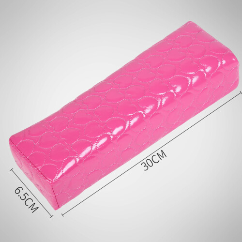 1Ensemble Coussin Main Poignet PU Cuir Rose Design Élégant 1