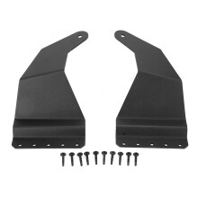 Support de fixation pour barre lumineuse en acier massif, design incurvé, pour pare-brise de toit supérieur de 52 pouces, revêtement en poudre