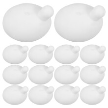 14Pièces Boules Tpr Blanches Souples Pour Jouets Poupées DIY