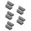 10Pcs Silicone Hot Handle Holders Ergonomic Pan Sleeve Grip Light Grey 4