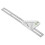 Règle triangulaire de menuiserie argentée et flexible 15