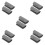 10Pcs Silicone Hot Handle Holders Ergonomic Pan Sleeve Grip Light Grey 6