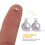 100Pcs Copper Peg Bail Caps Silver for DIY Pendant Necklace Making 10