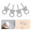 100Pcs Copper Peg Bail Caps Silver for DIY Pendant Necklace Making 11
