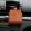(Brown) Car Vent Hanging Bag for Phone & Keys 2