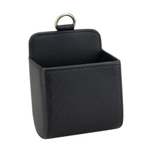 (Black) Car Vent Hanging Bag for Phone & Keys