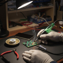 (3 in 1 slanted tip) Portable Butane Soldering Iron Kit for Electronics Repair