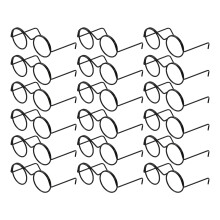 Back To School Metal Doll Glasses 20pack 1.6x1inch