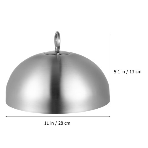 Silberner Restaurant Dome Deckel Anti-Öl Spritzschutz 1