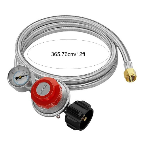 (5FT) 5FT/12FT Adjustable Propane Regulator 0-30 PSI