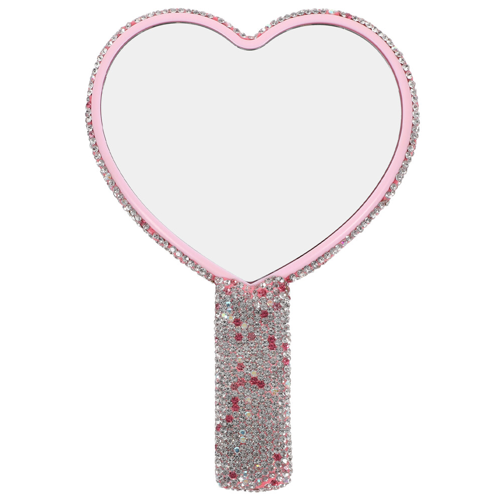 Inoomp Crystal Makeup Mirror Fashion Abs Makeup Brush Miss