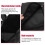 Collapsible Trolley Bag Folding Shopping Bag With Wheels Black 6
