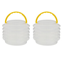 14Pcs Transparent Painting Cleaning Buckets with Carry Handles