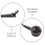Ersatz Gummikabel Für Mit 2-Poligem Stecker Schwarz 7