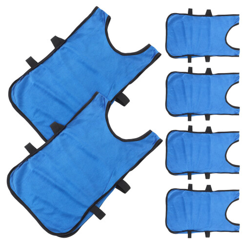 Worgeous Kids Sporting Goods Training Waistcoat Polyester 6pcs Blue