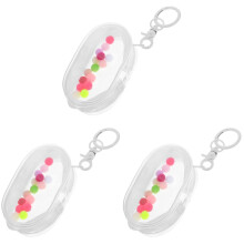 3Sets White Clear Doll Holder Bag PVC for Home Figure Display Storage
