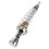 Large Alloy Pinball Rod Silver Durable Pinball Game Accessory 10