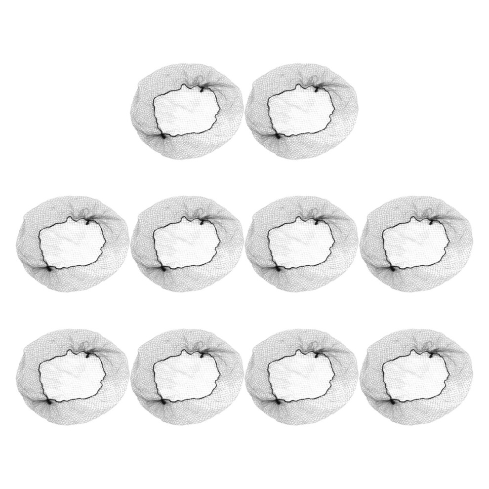 Artibetter Hair Net For Long Hair Black Nylon 100Pcs