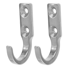 2Pcs Stainless Steel Garage Hooks Heavy Duty Metal Wall Storage Hooks