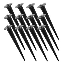 12 Pcs Solar Ground Pole Landscape Light Stakes Yard For Decorations