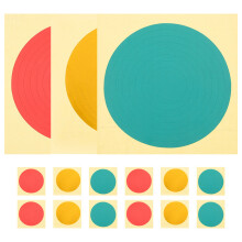 15 Pcs Pressure Gauge Warning Sticker Reflective Circle Stickers