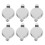 6 Pcs Cover Travel Door Lock Latch Protector Peephole White 1
