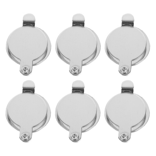 6 Pcs Cover Travel Door Lock Latch Protector Peephole White