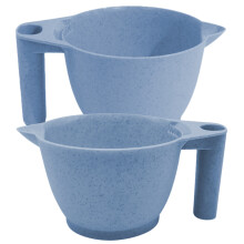 2pcs Hair Color Bowl Washable Pp For Salon Hairdressing