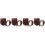 4Sets Light Brown PU Iron Connecting Belt Sets for Viking Costume Use 5