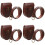 4Sets Light Brown PU Iron Connecting Belt Sets for Viking Costume Use 6