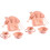 2Sets Child Tableware Storage Box Safe PP Fiber Kitchen Food Box 4