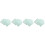 400Pcs Lightweight Adhesive Makeup Hand Palettes for Liquid Foundation 3
