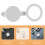 6 Pcs Cover Travel Door Lock Latch Protector Peephole White 7